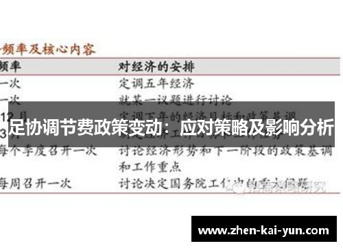足协调节费政策变动：应对策略及影响分析