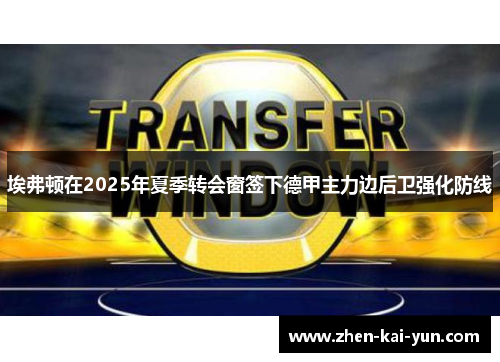 埃弗顿在2025年夏季转会窗签下德甲主力边后卫强化防线